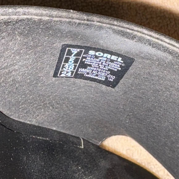 Sorel Black Platform Mules - Picture 10 of 10